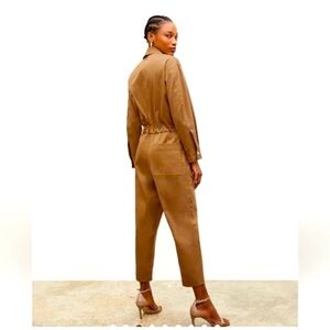 NWT MM LaFleur The Carr Jumpsuit Italian Organic Chino Utility Small Tall